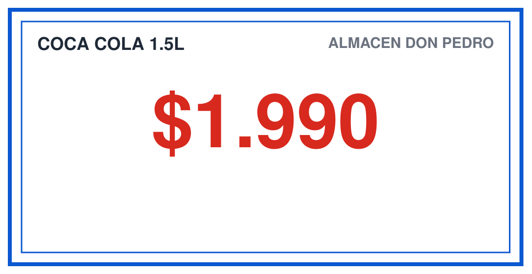 Etiquetas de precio plantilla clásica con código de barras