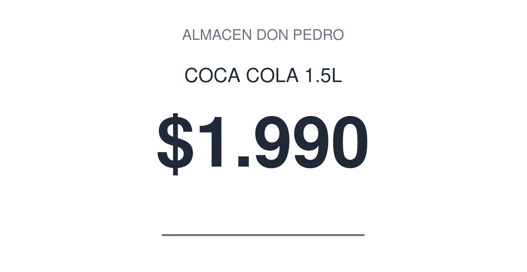 Etiquetas de precio minimalistas y limpias