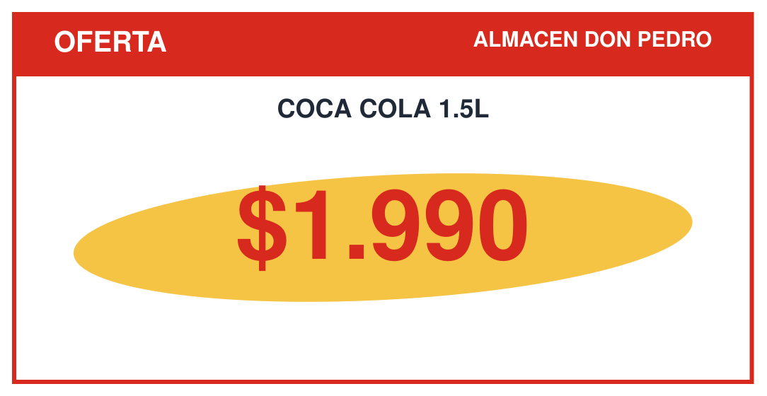 Etiquetas de precio para promociones y ofertas