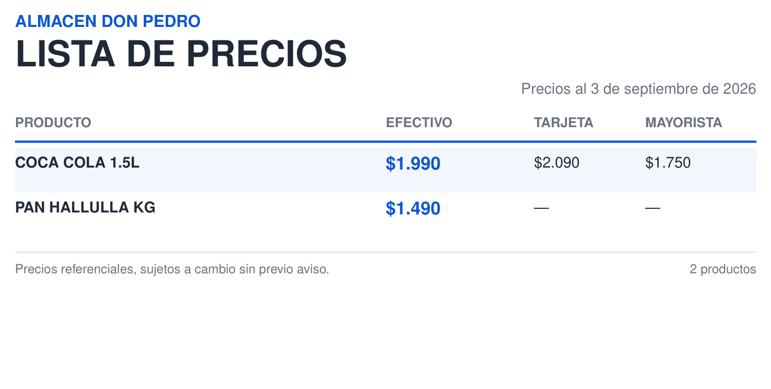 Generador de Etiquetas de Precio y Flejes en PDF